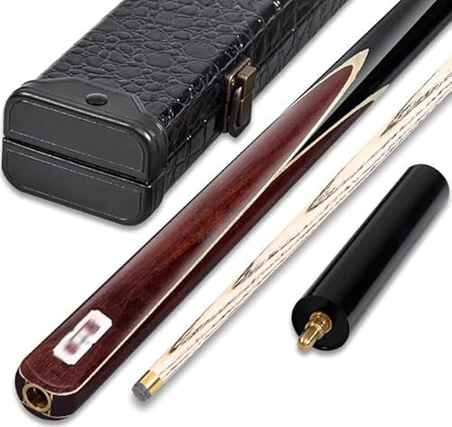 Ghgfher 2-teiliger Snookerqueue mit 3/4-Gelenk, mit Verlängerung und Etui, 57 Zoll handgefertigter Poolqueue, 10 mm Spitze