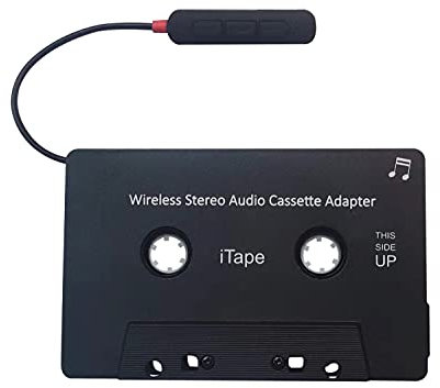 iTape Cassette Adapter Car Bluetooth Work While Charging Bluetooth +EDR Stereo Audio Receiver Adapter for Car cassette tapes…