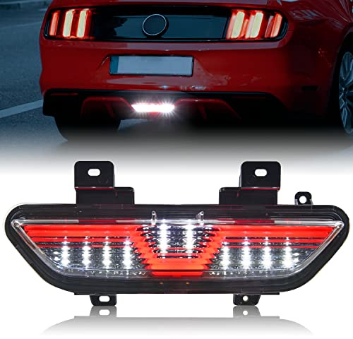 KEWISAUTO Backup Light for 2018-2021 Ford Mustang, LED Red Tube 3rd Brake Light Center Parking Lamp Rear Running Reverse Back Up Lamp for Ford Mustang 2018-2021 Accessories (1PCS)