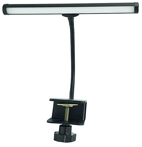 Vantone LED Piano Lamp for Grand Piano, Flexible Gooseneck Angle Adjustable, Easy to Affix onto Piano or Music Stand with Plug-in Adapter USB Cord