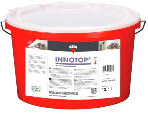 Keim Innotop, Sol-Silikatfarbe für innen, weiß Größe 12,5 Liter