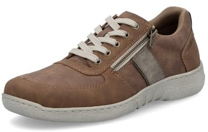 Rieker Herren Low-Top Sneaker 03500, Männer Halbschuhe, lose Einlage,Strassenschuhe,Freizeitschuhe,Turnschuhe,Laufschuhe,braun (24),42 EU / 8 UK
