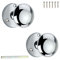 Knobs N Knockers Brass Door Knobs - Door Knobs for Interior Doors - Door Handles for Home and Kitchen - Durable Bathroom & Bedroom Door Lock - 51mm 1 Pair, Antique Brass