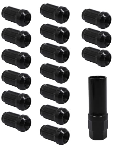 Lot de 16 écrous de roue M12 x 1,5 avec clé à douille, écrous de roue de rechange pour Polaris Ranger, RZR 1000 XP 900, Can Am X3 Honda Pioneer 500, 700, 1000