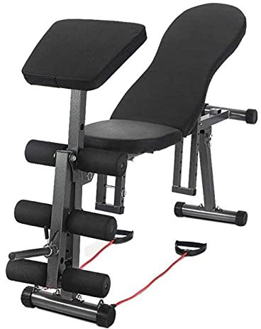 asdchZen Banc De Musculation Banc De Musculation, Bancs De Musculation Standard Tabouret D'Haltères, Planche Sit-Up Multifonctionnelle Équipement De Fitness À Domicile Banc Commer