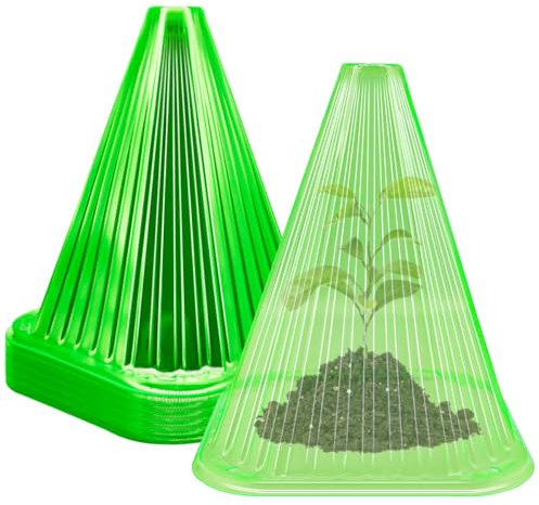 MQIAN Cloche Jardin Potager, 20pcs Cloche Salade, Serre Cloche, Cloche Potager, Chapeaux de Plantes, Cloche Anti Limace, Protection Salade pour Protéger Contre Oiseaux, Escargots, Gel ou Intempéries