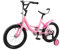 Tagowao Vélo enfant de 16 pouces avec roues stabilisatrices pour garçons et filles à partir de 5 à 8 ans, roues stabilisatrices amovibles, vélo pour fille garçon et enfant (rose)