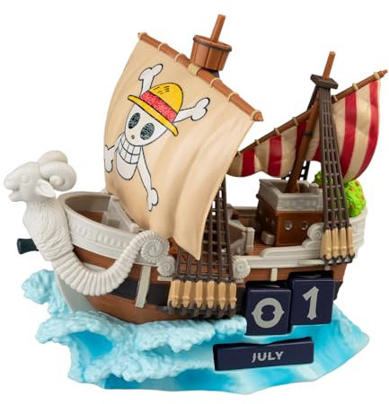 Grupo Erik Calendario Perpetuo One Piece Manga 3D - Calendario da Tavolo Perpetuo | Decorazione da Scrivania per Fans, One Piece Gadget (16,7 x 15,5 x 10,6 cm)