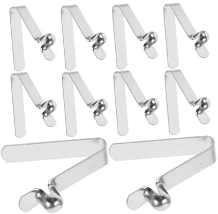 HONITANO 20 piezas Clips de Resorte V para Tubo de para Tubos Redondos y Cuadrados con Diseño Elástico Resistente para Accesorios de Kayak y Paraguas