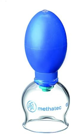 Coppette in vetro per Celik, set di coppette in vetro con pompa a vuoto ergonomica, potenza di aspirazione regolabile, sterilizzabile, esigenze pratiche (diametro 6 cm)