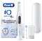 Oral-B iO Series 6 Elektrische Zahnbürste/Electric Toothbrush, 2 Aufsteckbürsten, 5 Putzmodi für Zahnpflege, Magnet-Technologie, Display & Reiseetui, Designed by Braun, white