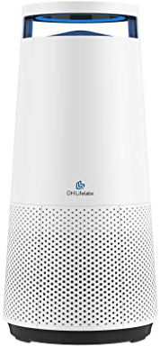 DH Lifelabs | Sciaire Mini + HEPA Air Purifiers | Ions Actively Clean & Deodorize Air | Eliminates 99.9% of Bacteria & Viruses | H13 HEPA Purifier Filter for Allergies Pets | Coverage for Bedroom Home