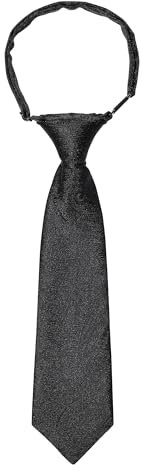 Kajeer Vorgebunden Kinder Krawatte für Jungen Mädchen Cashew Blume Diagonal-Stripe Gestreift Schwarz Krawatten für Schuluniform Hochzeit