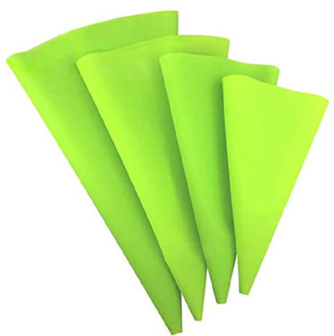 DECHOUS 8 Pz Sacchetti Per Dolci in Silicone Sacchetti Per Crema Per Torta Verde 4 Kit Per Decorare Torte