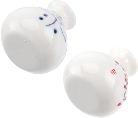 TOGEVAL 2stücke Mini Handgemaltes Keramikvase Kreative Tischdekoration Für Blumen Hydroponische Pflanzgefäße Mit Einzigartigen Mustern Für Wohnaccessoires Und Gartenarbeit