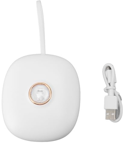 Jenngaoo Reloj Despertador Digital Portátil con Vibración, Pantalla LED Recargable 1200MAH, Niveles Ajustables, Doble Alarma para Sordos y Mudos, para Viajes y Uso Diario