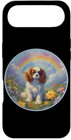 Cavalier King Charles Rainbow Bridge commémoratif coloré pour Chien Coque pour iPhone Air