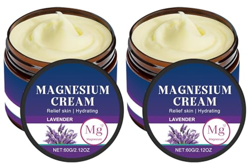 2PCS Magnesium Butter for Sleep, Magnesium Cream for Body Massage