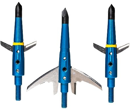 Swhacker Levi Morgan Series 2-Blade Broadheads, 100 Grain, 2.0″ Cut, 4-Pack | Speed-Friendly, Accurate Hunting Broadheads