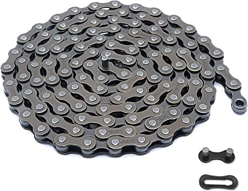 Hycline Fahrradkette 6/7/8-fach, Fahrrad kette 1/2 x 3/32 Zoll, Spezialstahl Bike chain für BMX Kettenschloss Road Mountain Bike Rennrad Sport fahrrad, 116 Glieder
