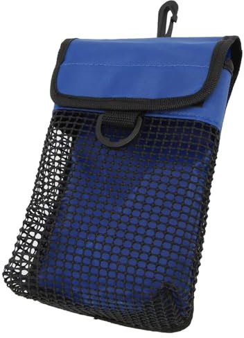 BuyWeek Tauch-Mesh-Ausrüstungstasche, tragbare Tauchtasche, Unterwasser-Tauch-Mesh-Tasche mit Hängeschnalle (Blau)