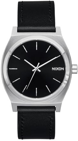 Nixon Herren Analog Japanisches Quarzwerk Uhr mit Leder Armband A1373-625-00