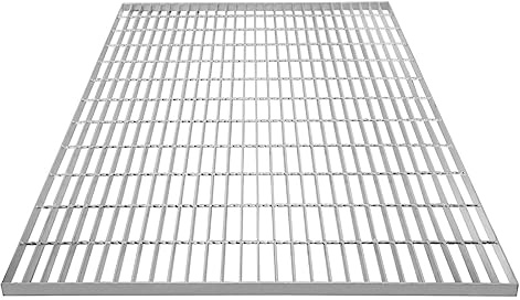 Grille Caillebotis Acier Galvanisé 1200mm x 1000 mm - Min 260gr/m² Maille 32 x 100mm Grillage Revêtement Sol Passerelle Passage Voiture - Capacité 1200KG - Résistant à la Corrosion EN ISO 1461