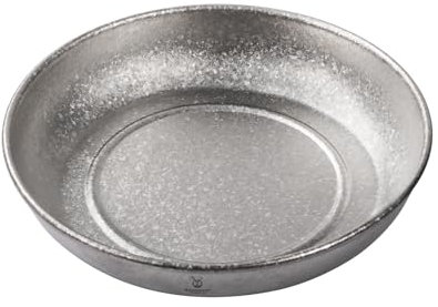 SILVERANT Titan-Campingteller, Titan-Schüsseln, ultradickes und langlebiges Geschirr, einwandiges Kochgeschirr-Set mit Tragetasche, für Outdoor-Rucksackreisen, Wandern, kristallisiert (Teller, 400 ml)