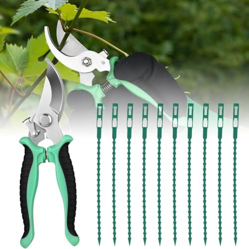 Sécateur de Jardin,Ciseaux de Jardin,Ciseaux avec Poignée Verrouillable,Antidérapants Sécateur,Cisailles à Branches de Fleurs,Sécateur de Jardinage à Main,réparation pour tailler arbustes, clôtures