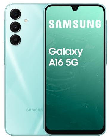 Samsung Galaxy A16 5G 128 Go, Smartphone Android déverrouillé, écran 6,7, batterie 5000 mAh, Turquoise, Version FR