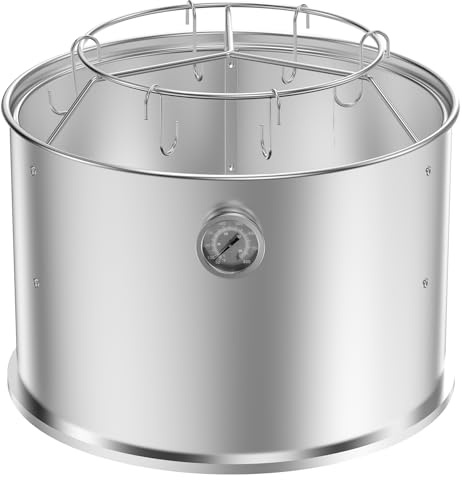 Onlyfire Sistema di Cottura con Camera di Affumicatura in Acciaio Inossidabile per Barbecue a Carbonella Weber Smokey Joe 37 cm, Trasforma Il Tuo Bollitore in Un Barbecue per Affumicatore