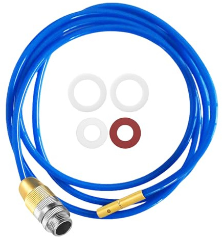 High Pressure Water Pipe Cleaning Device, Compressed Air Hose with Quick Coupling, Pipe Cleaning Hose, Drain Cleaner with Water Pressure, Powerful High Pressure Pipe Cleaner for M22 M24 1/2 Inch Pipes