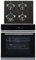 SIA BISO6SS Premium 60cm Black 10 Function Built-in Single Electric True Fan Oven & GHG602BL 4 Burner Black Gas On Glass Hob With FFD & LPG Kit