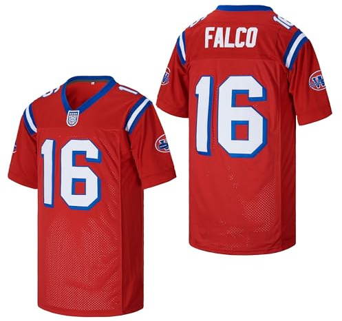 CGUBJI Mens Shane Falco #16 The Replacements Movie Football Jersey Stitched, Red, Large