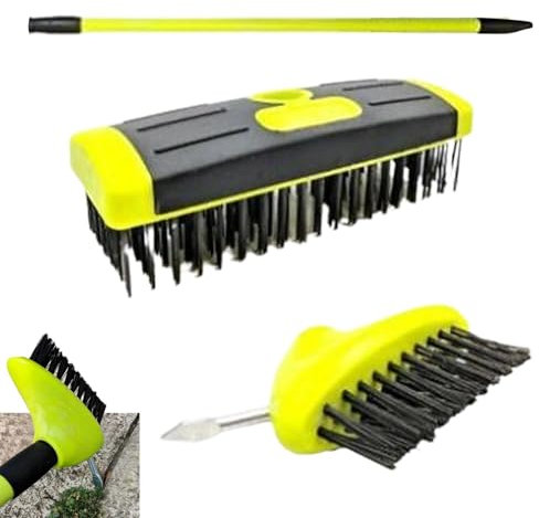 Shurzzesj Strumento per rimuovere le erbacce del muschio, efficiente strumento per diserbo a lancia, diserbo manuale, multifunzione, per giardino, patio, vialetto