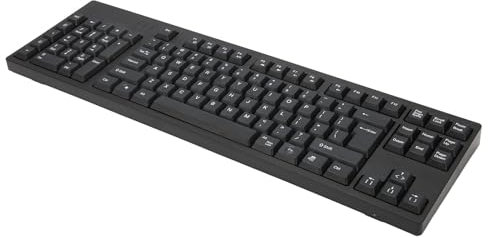 MENDUNER Teclado para Zurdos, Teclado Ergonómico, 109 Teclas, Micro USB, Diseño Ergonómico, Teclado de Oficina Plug and Play para Diseñadores de Contabilidad Empresarial