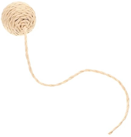 Happyyami Cat Scratch Column Accessories with Replaceable Paper Rope Ball Interactive Chew Toy for Indoor Cats Easy Installation Multifunctional Play Feature