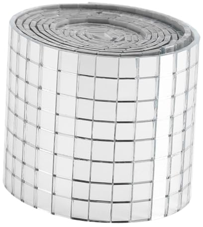 GOOHOCHY Azulejos Espejo Autoadhesivos para Decoración de Paredes para Manualidades DIY Ktv y Hogar Color Plateado