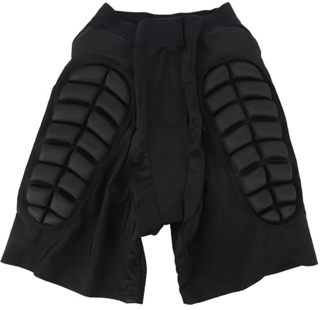 Pantalones Cortos con Protección para Caderas, Relleno de EVA 3D Absorbente de Impactos para Patinaje, Snowboard y Skate, Material Transpirable y Ligero (S)
