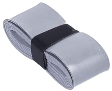 KIXZSAZ Prova il nastro per impugnatura da badminton con impugnatura antiscivolo e assorbente per il comfort. Nastro da tennis antiscivolo e assorbente per l'umidità, grigio, 110x2.5 cm