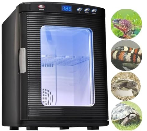 Incubatrice automatica per rettili, raffreddamento e riscaldamento per allevamento di uova, intervallo di temperatura da 5 °C a 60 °C, adatta per serpenti, lucertole e tartarughe