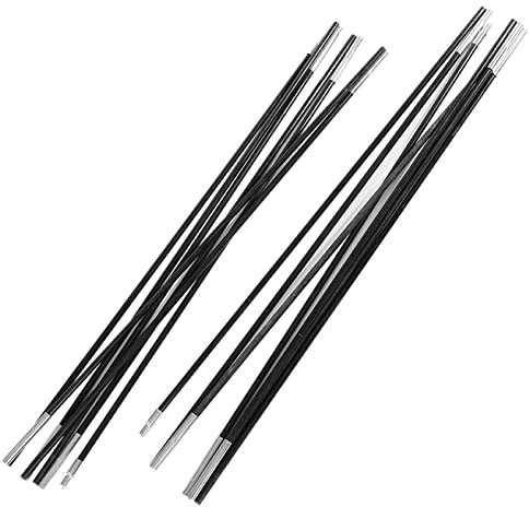 YUUGAA Zeltstange, 4M Fiberglas Camping Zeltstangenstangen Outdoor-Stützstangen Markisenrahmen Kit