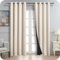 MRTREES 100% Cortinas Opacas Salon Modernas 2 Piezas 140x240cm Cortina Beige Cortinas Termicas Aislantes Frio y Calor para Habitación Comedor Cocina Dormitorio con Ojales