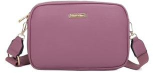 QUEEN HELENA Borsetta a Tracolla Borsa Leggera Piccola Casual Elegante Donna M8010-1 (Viola)