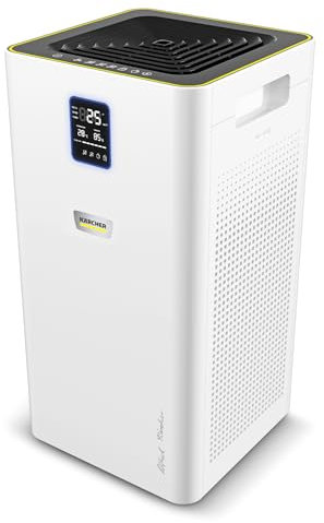 Kärcher Luftreiniger AF 50 Signature Line, Luftdurchsatz: 520 m³/h, Räume bis 100 m², entfernt 99,95% der Partikel bis 0,3 μm und Gerüche, Automatik-Funktion, Timer, Nachtmodus, inkl. Ersatzfilterset