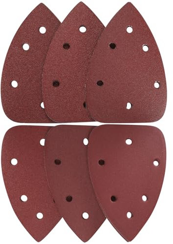 30 Stk Schleifpapier Dreieckschleifer, Klett Schleifdreiecke für Dreieckschleifer, Klett Schleifpapier Schleifblatt Set Kompatibel mit Bosch Multischleifer Zubehör, Körnung 60/80/100/120/180/240