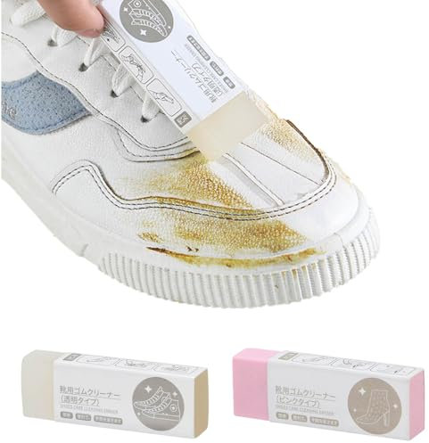 Nubuck & Suede Stain Remover Erasers - Shoe Cleaning Sponge for Leather Shoes, Car Seats & Accessories, Heavy Duty Dirt Eraser, Durable Cleanning Tool for Footwear & Upholstery (Pink)