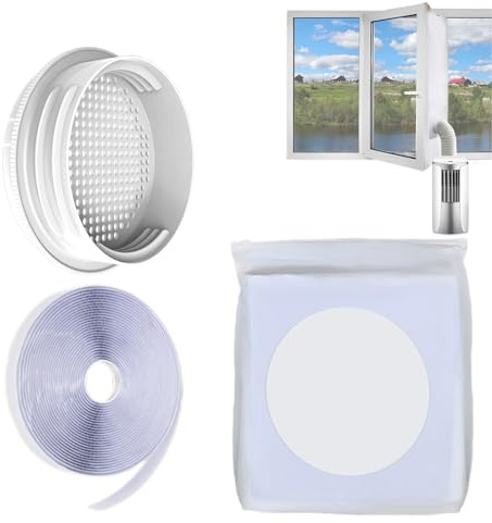 Kit de ventilación de CA para puerta corredera, kit de sellado de aire acondicionado portátil, piezas de repuesto de panel, accesorios de aire acondicionado para secadores de mangueras de escape