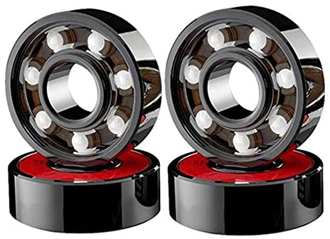 Kopinma 4 Stück Keramik Lager für Skate Skateboard Rad - Hochgeschwindigkeit, Verschleißfest, Korrosionsbeständig, 120mm
