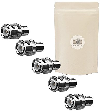 5x Adaptador BNC RCA Hembra Macho coxial conector Video s-Video